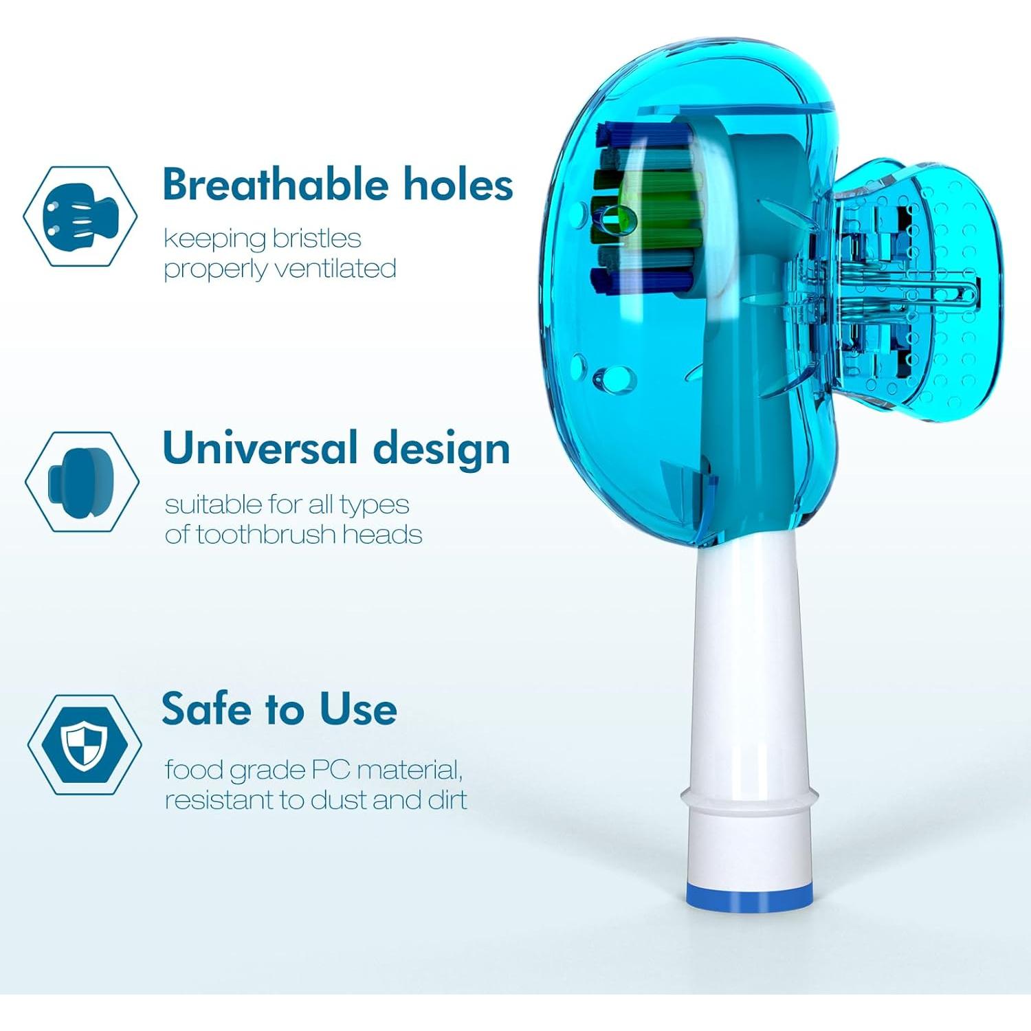 Cubiertas de Cabeza de Cepillo de Dientes Nincha - 6 Colores