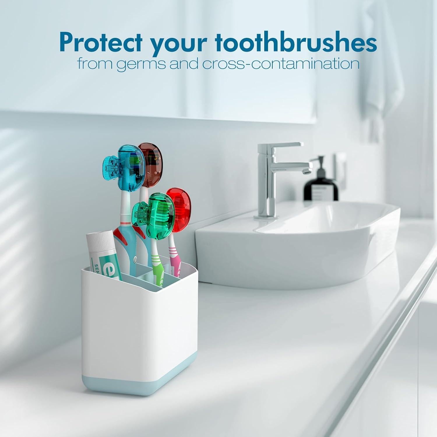 Cubiertas de Cabeza de Cepillo de Dientes Nincha - 6 Colores