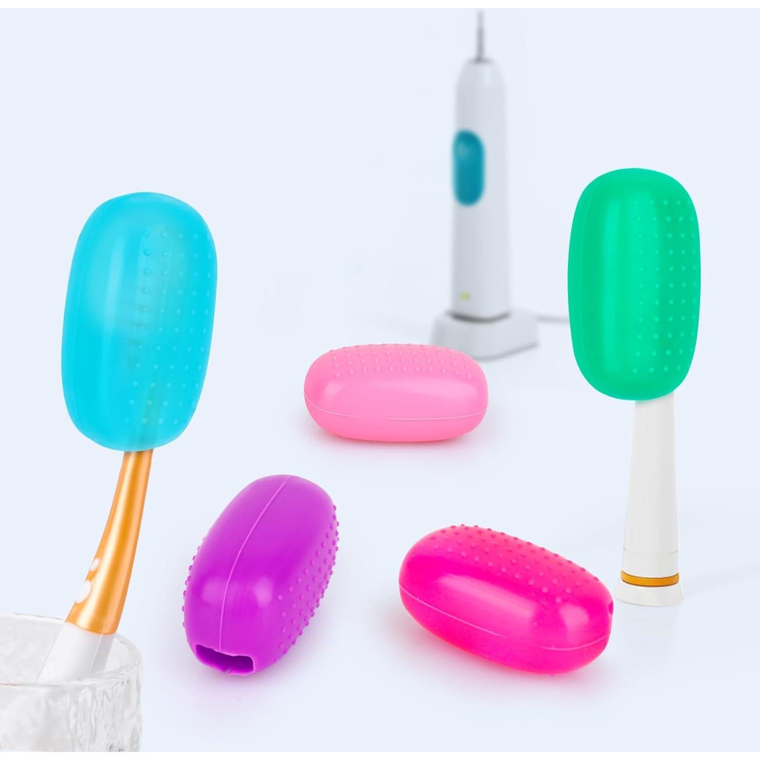 Cubiertas de Cabeza de Cepillo de Dientes Hxezoc - 6 Piezas Silicona