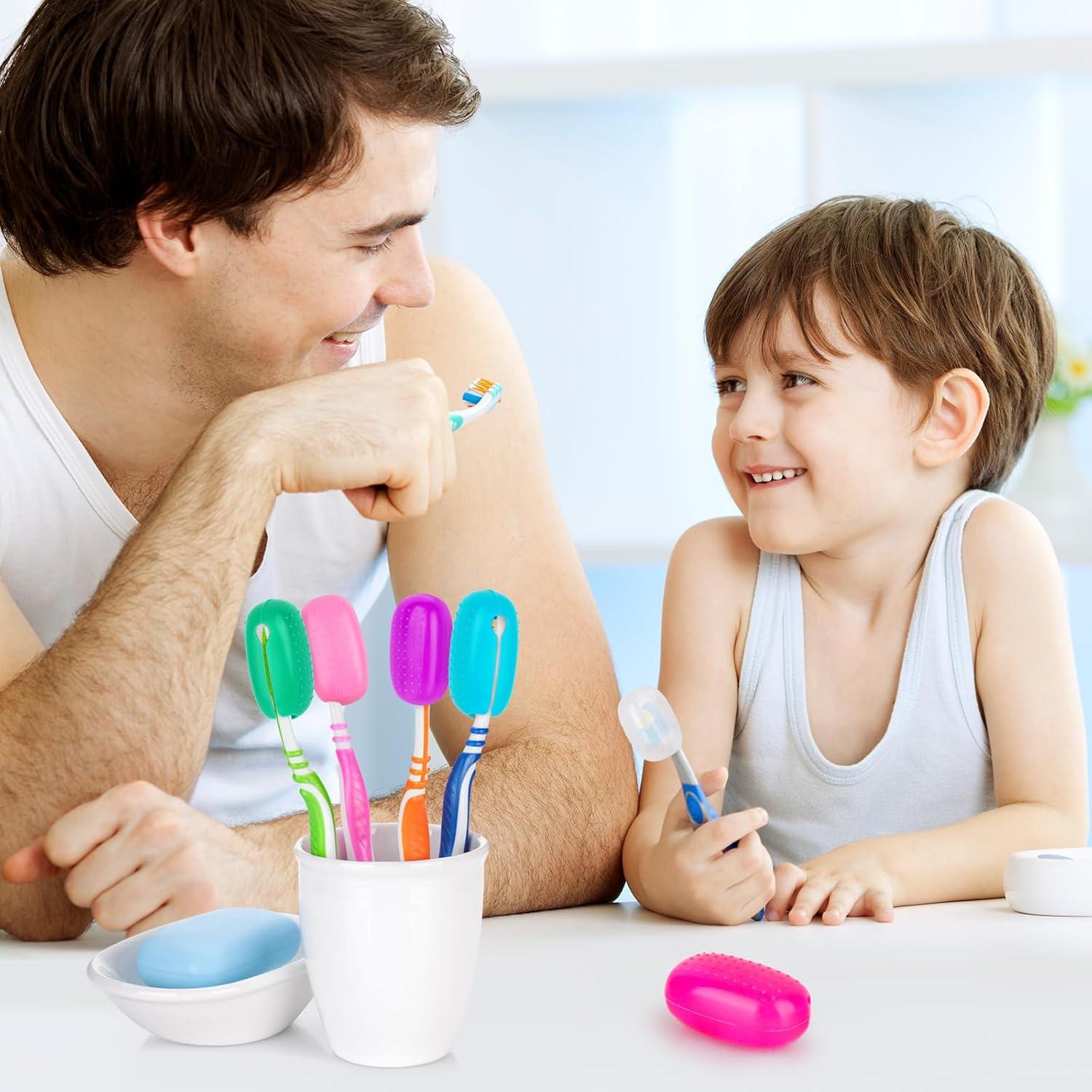 Cubiertas de Cabeza de Cepillo de Dientes Hxezoc - 6 Piezas Silicona