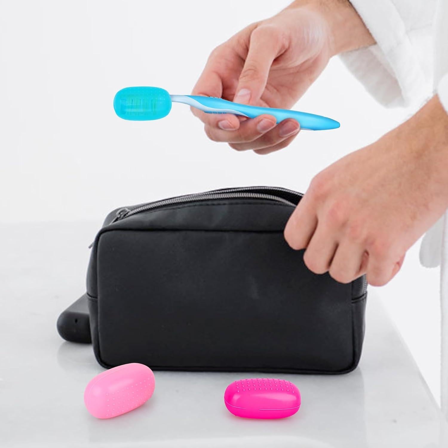 Cubiertas de Cabeza de Cepillo de Dientes Hxezoc - 6 Piezas Silicona