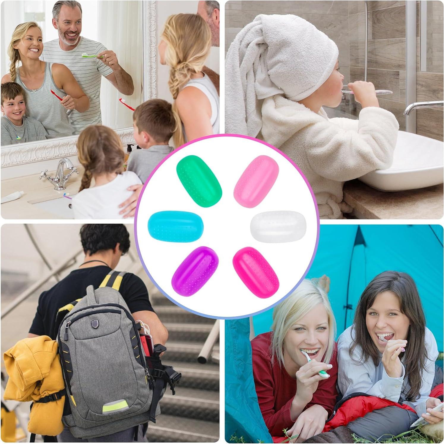 Cubiertas de Cabeza de Cepillo de Dientes Hxezoc - 6 Piezas Silicona