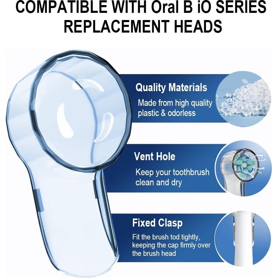 Paquete de 6 cubiertas para cepillos Oral B iO - DeBizz