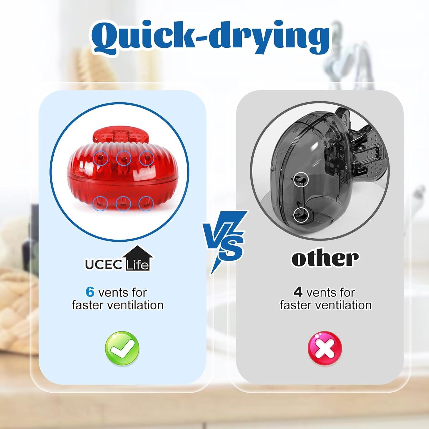 Cubiertas de Cepillo de Dientes UCEC 6 Pack - Protectores Viaje