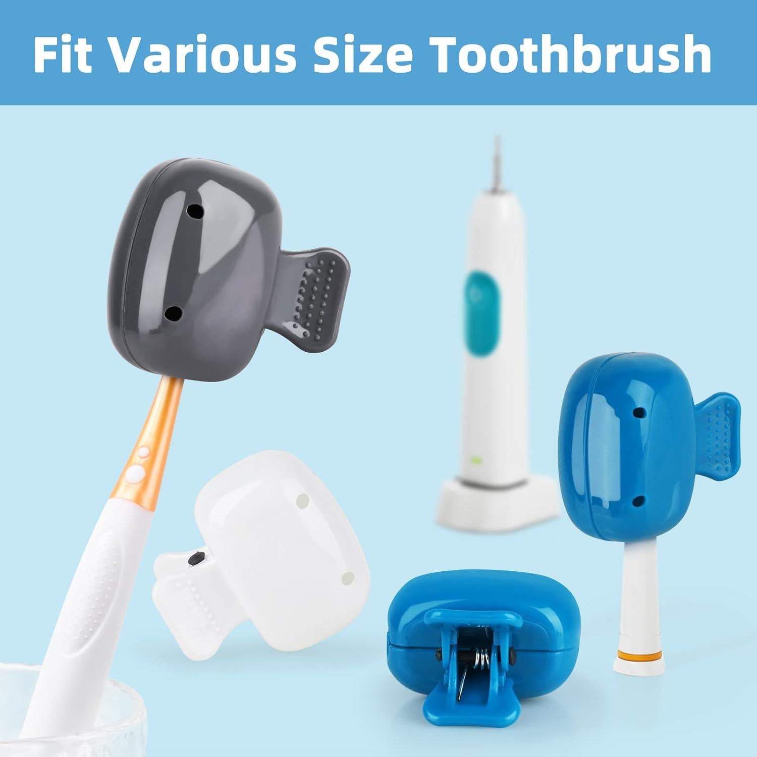 6 Tapas Protectores de Cepillo de Dientes Waenerec - Viaje