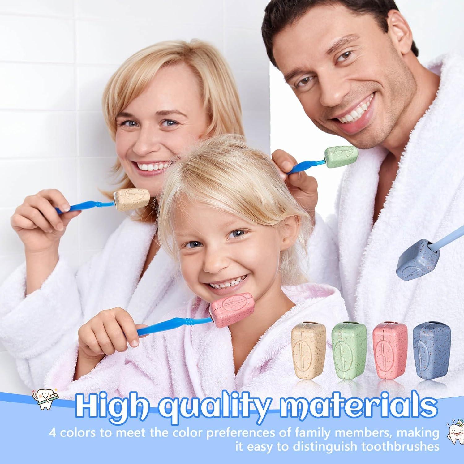 200 Cubiertas de Cepillo de Dientes Portátiles Willinglong - 4 Colores