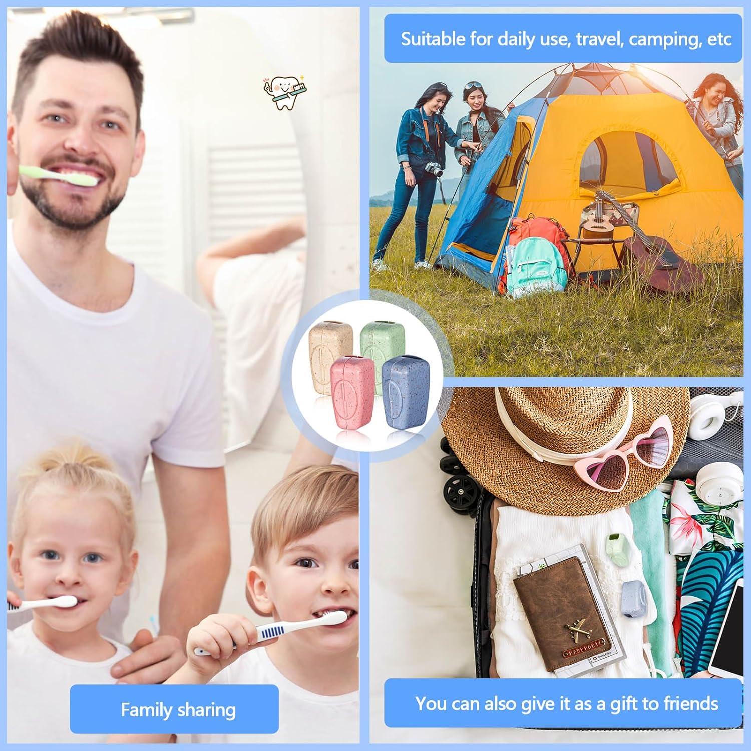 200 Cubiertas de Cepillo de Dientes Portátiles Willinglong - 4 Colores