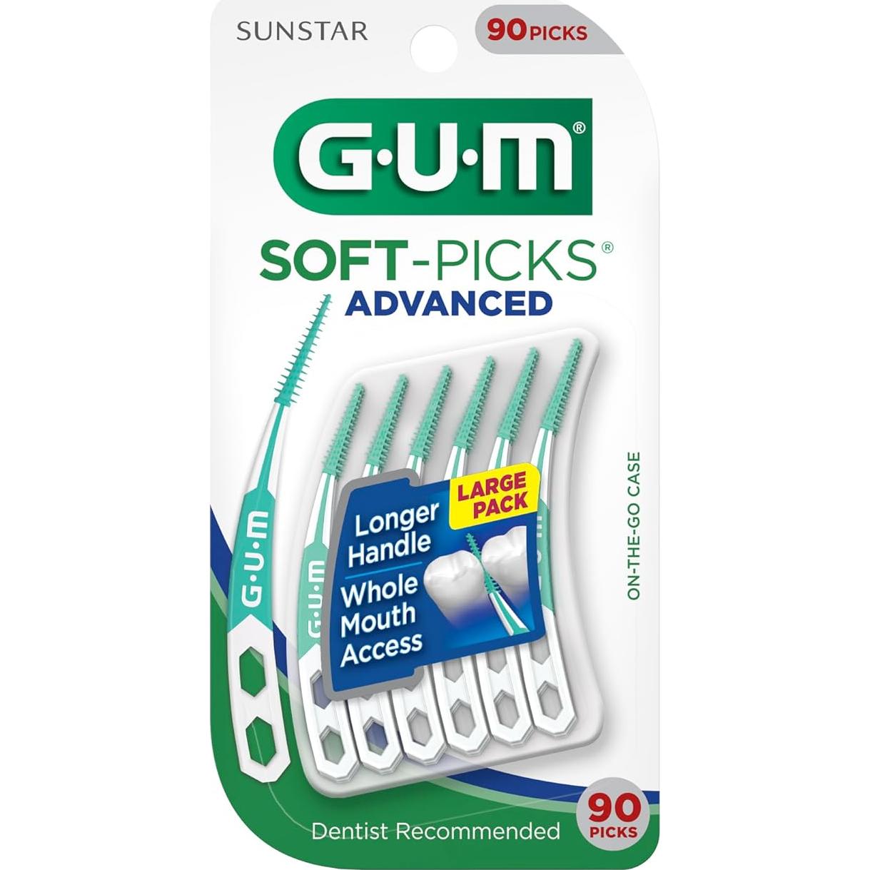 GUM Soft-Picks Avanzados - Palillos Dentales 90 Unidades