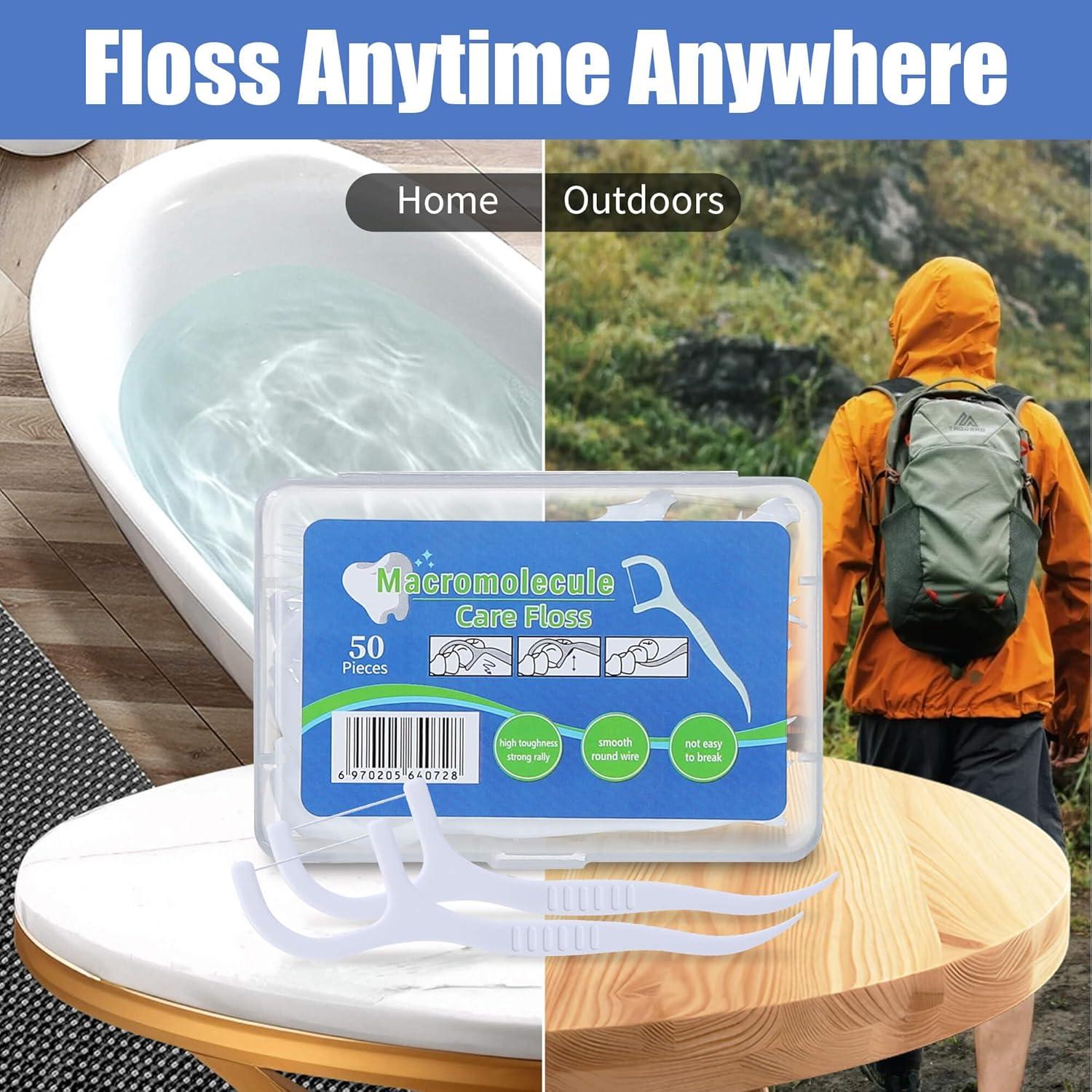 800 Palillos de Hilo Dental Aussumy - Limpieza Profunda y Mango Ergonómico