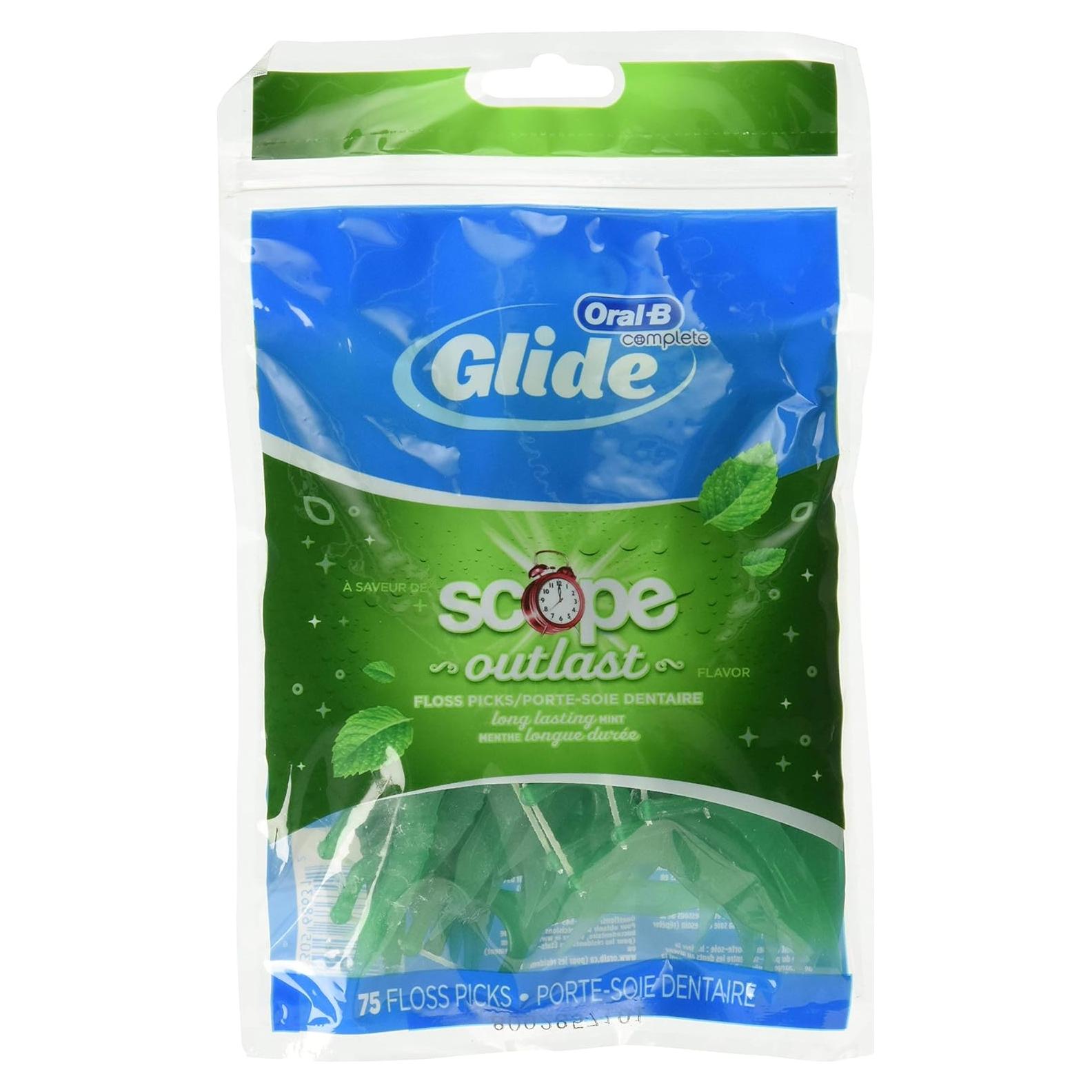 Palillos de Hilo Duraderos Glide Plus Menta 75 Unidades x3