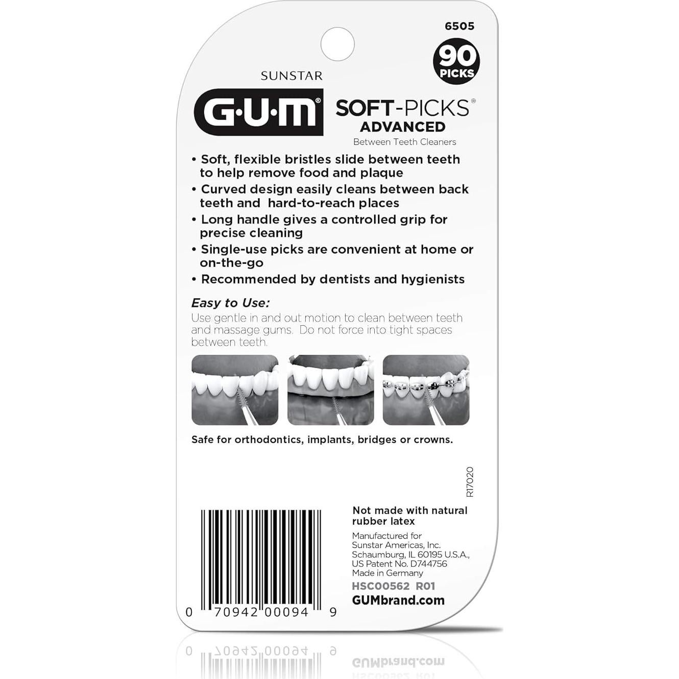 GUM Soft-Picks Avanzados 90 Unidades - Palillos Dentales