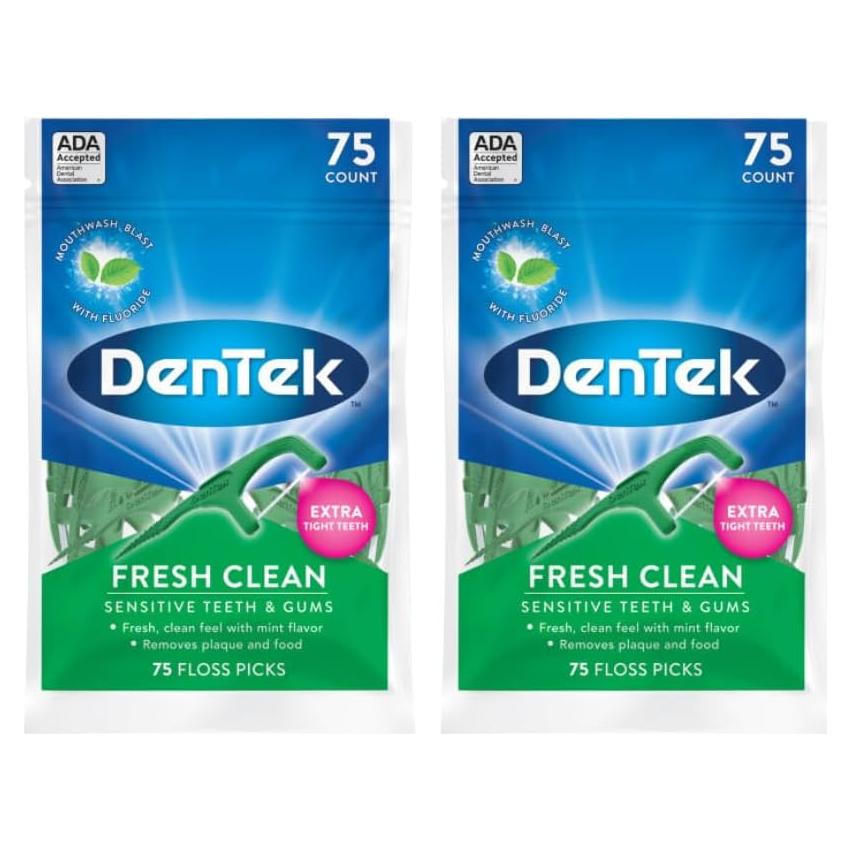Palillos de Hilo Dental DenTek Fresh Clean 75 Unidades