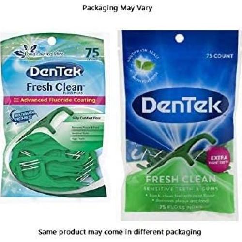 Palillos de Hilo Dental DenTek Fresh Clean 75 Unidades