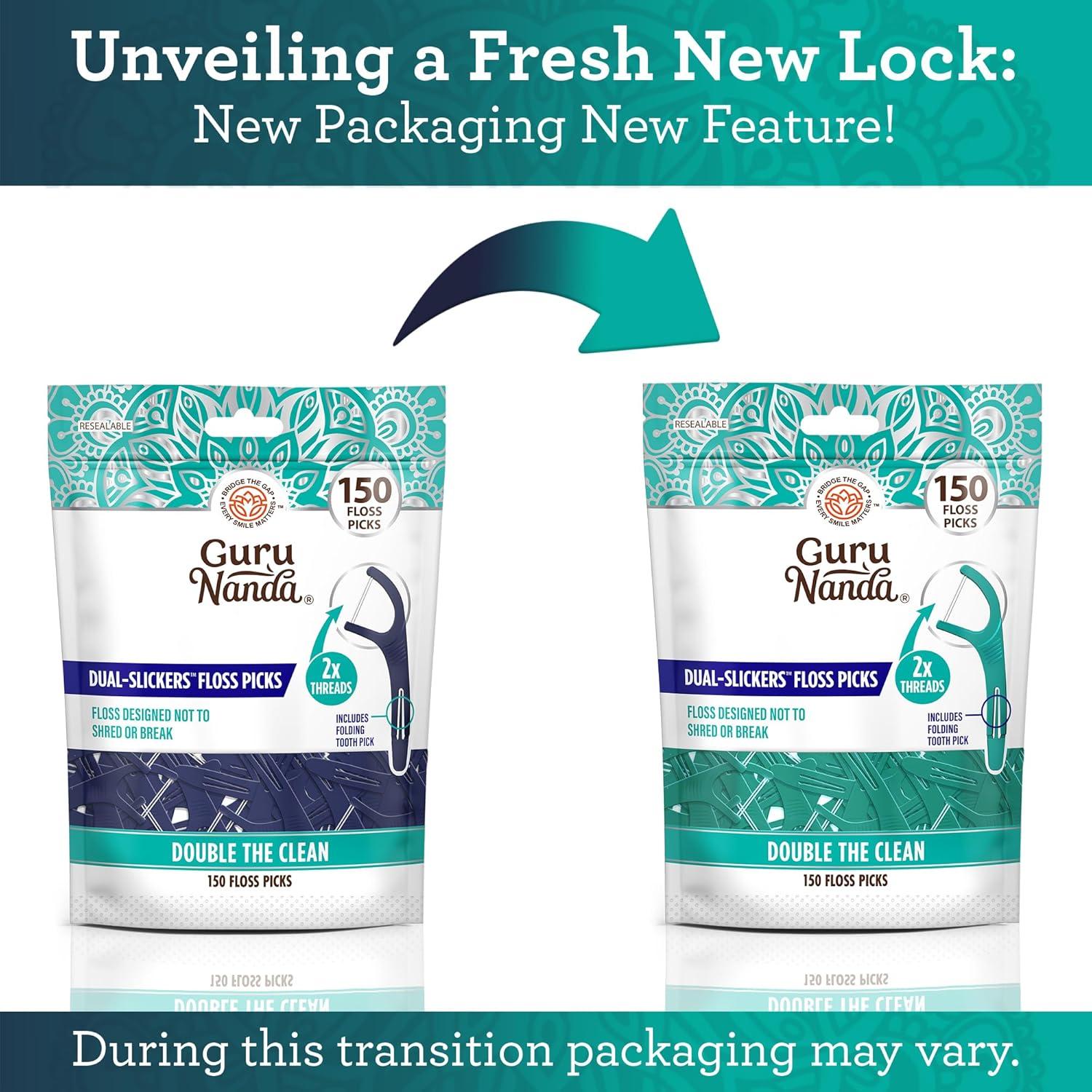 Palillos de Hilo Dental GuruNanda Dyneema Doble - 150 Unidades