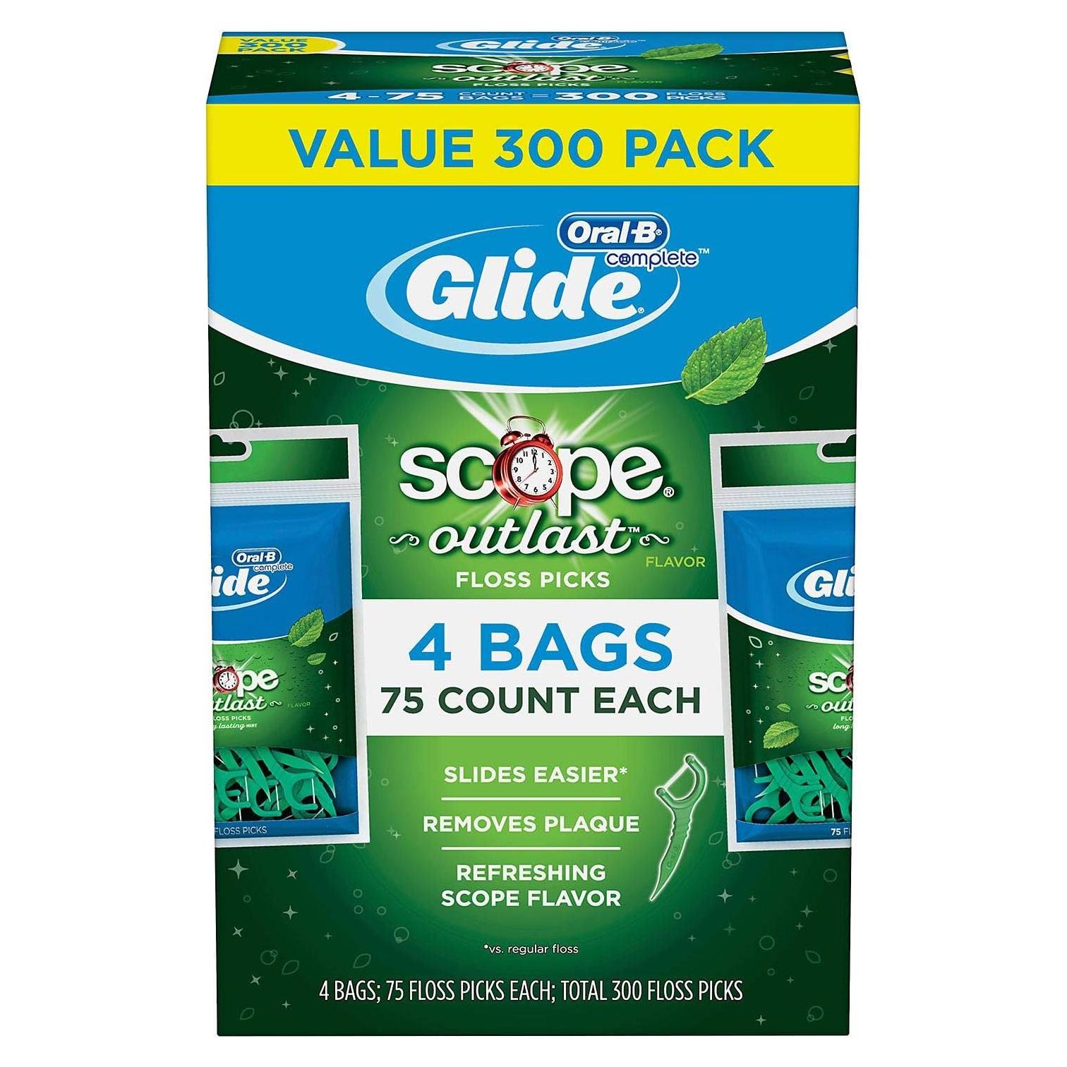 Palillos de Hilo Dental Glide Oral-B 75 Unidades Menta