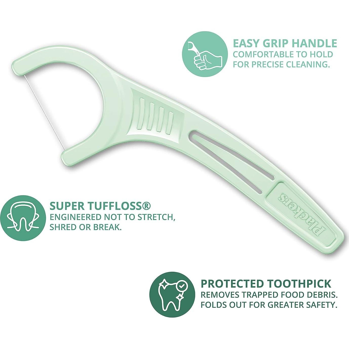 Hilo Dental Plackers Micro Mint 750 Unidades Sabor Menta