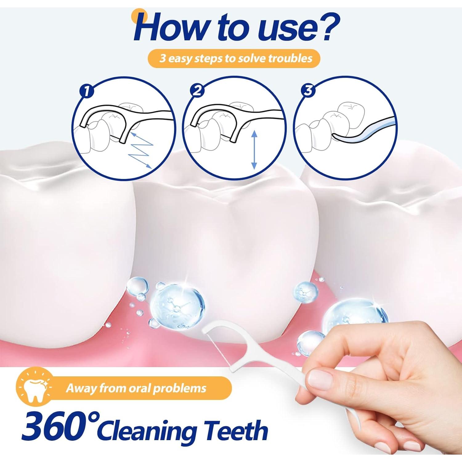 Palillos de Hilo Dental RAZOKO 500 Pcs Alta Tensión