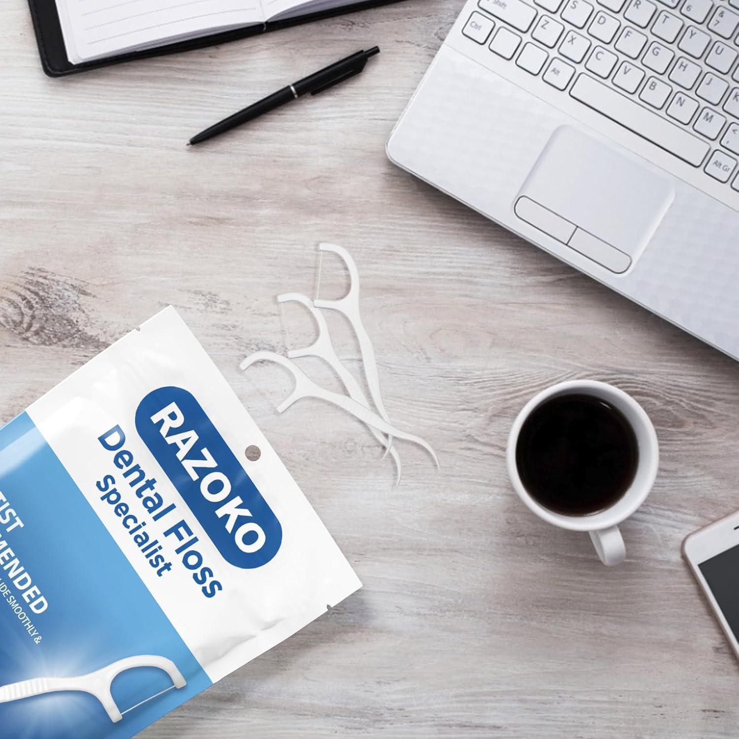 Palillos de Hilo Dental RAZOKO 500 Pcs Alta Tensión