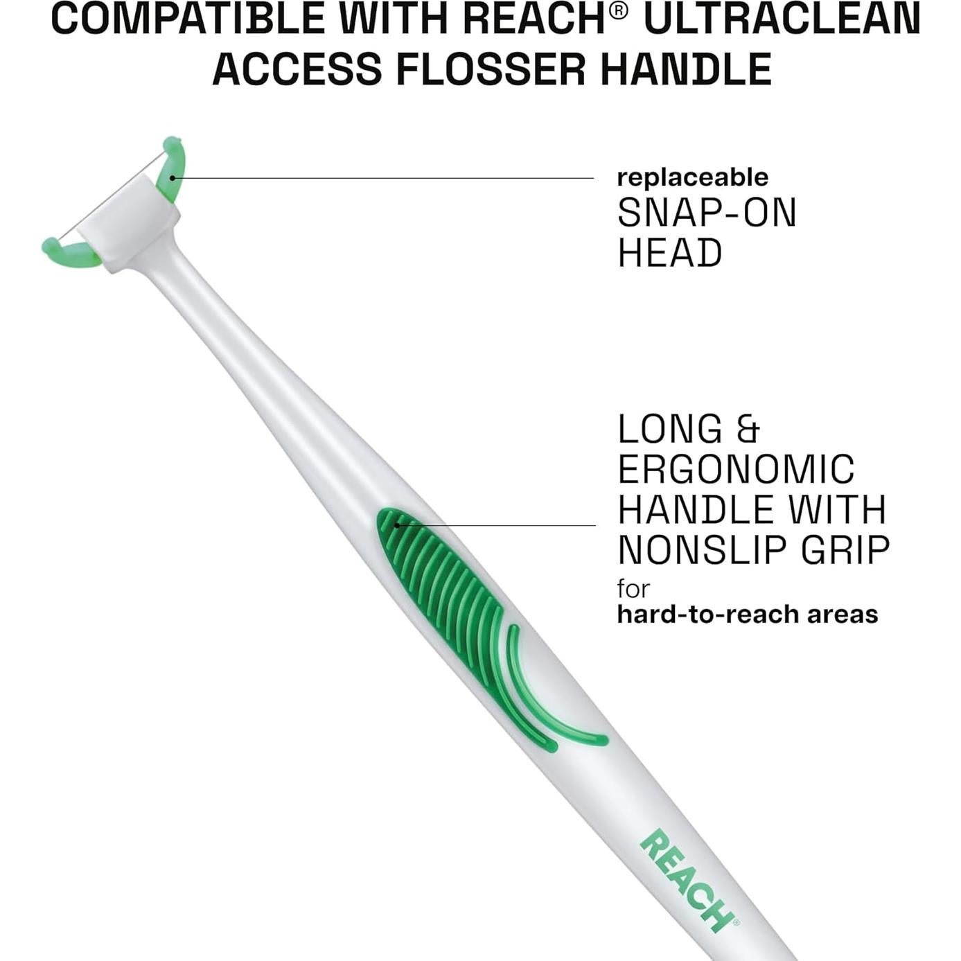 Accesorios de Hilo Dental REACH Ultraclean Menta 28 Piezas