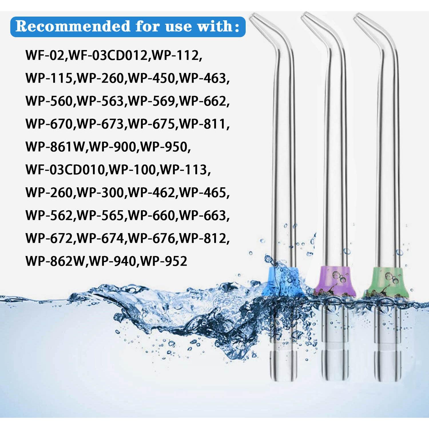3 Puntas de Reemplazo para Irrigador Bucal Waterpik Tiankohelan