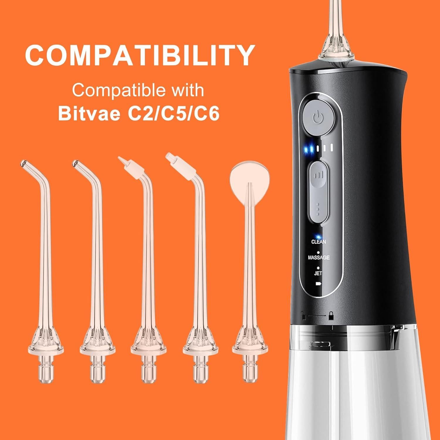 Puntas de Reemplazo para Irrigador Dental Bitvae C2/C5/C6 - Combo