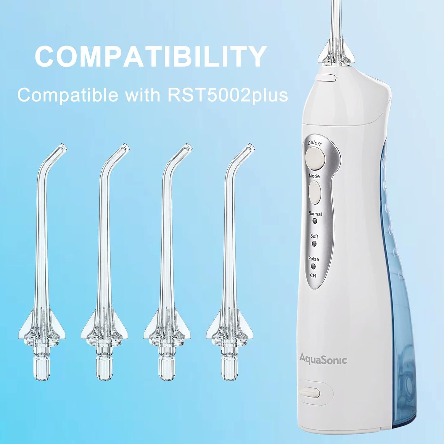 Cabezal de Reemplazo AquaSonic Aqua Flosser - 4 Puntas Clásicas