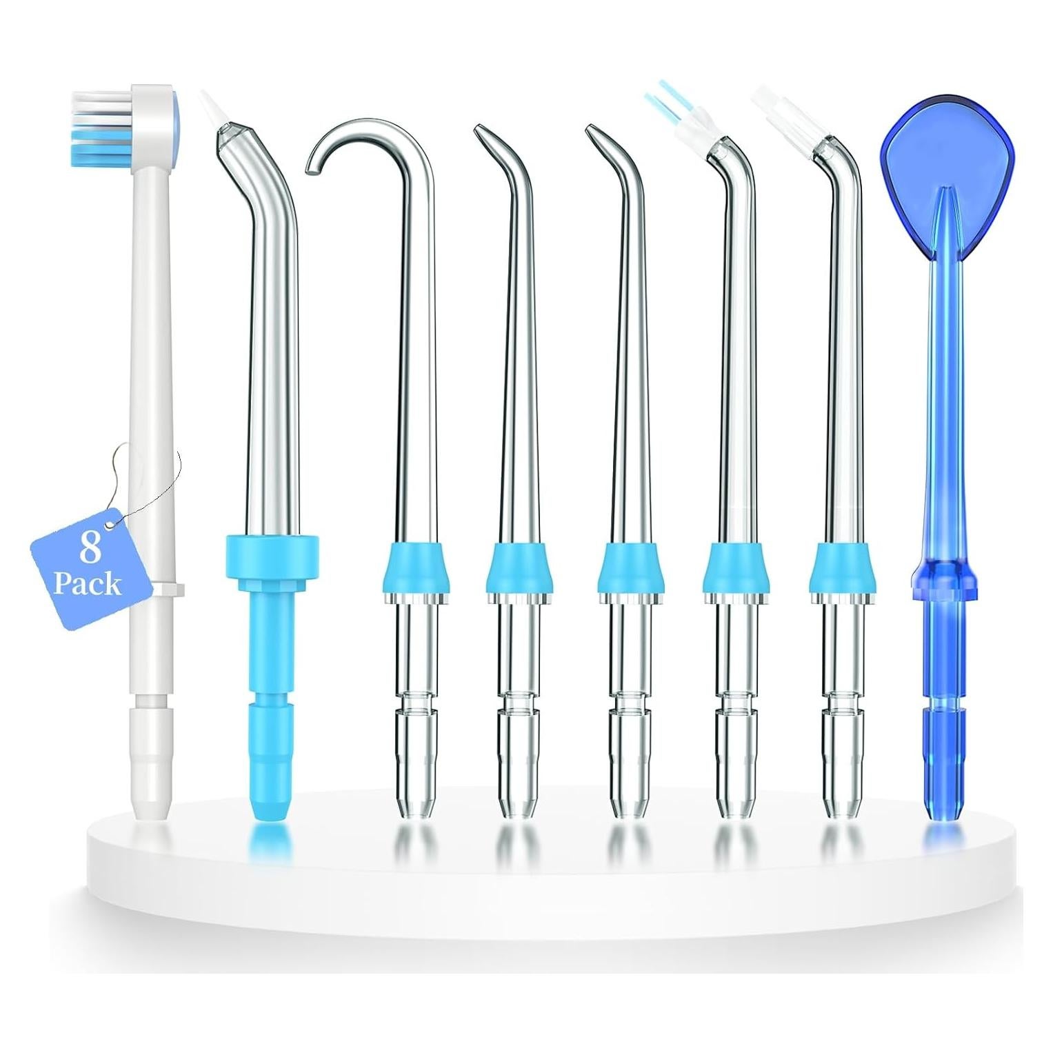 Consejos de Reemplazo Waterpik - 8 Piezas para Irrigador Dental