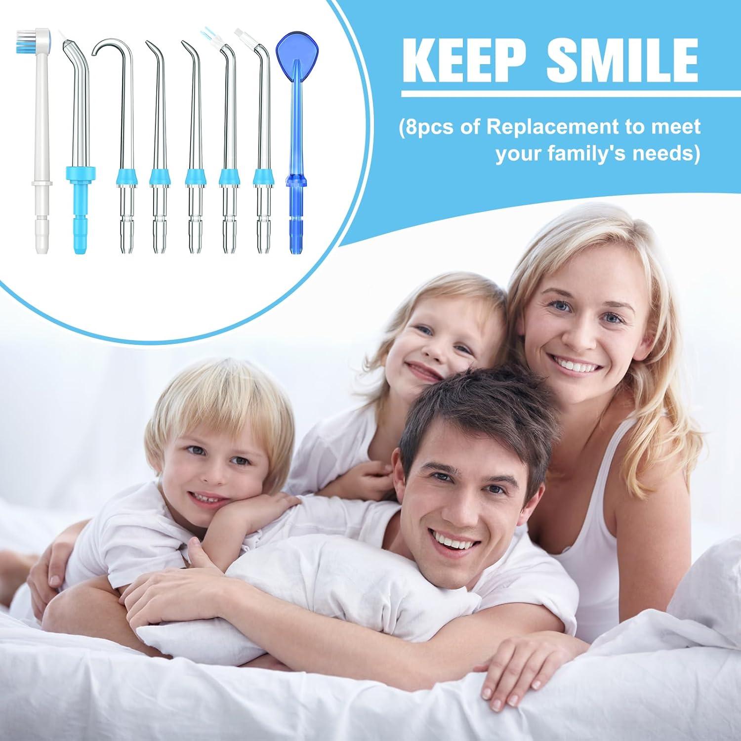 Consejos de Reemplazo Waterpik - 8 Piezas para Irrigador Dental