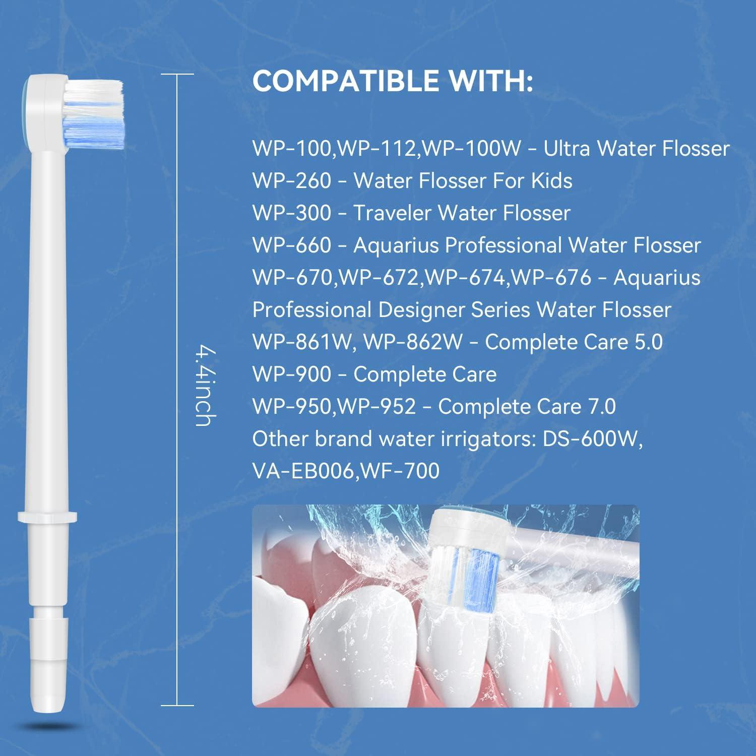 Consejos de Reemplazo Waterpik - 6 Piezas para Irrigador Oral