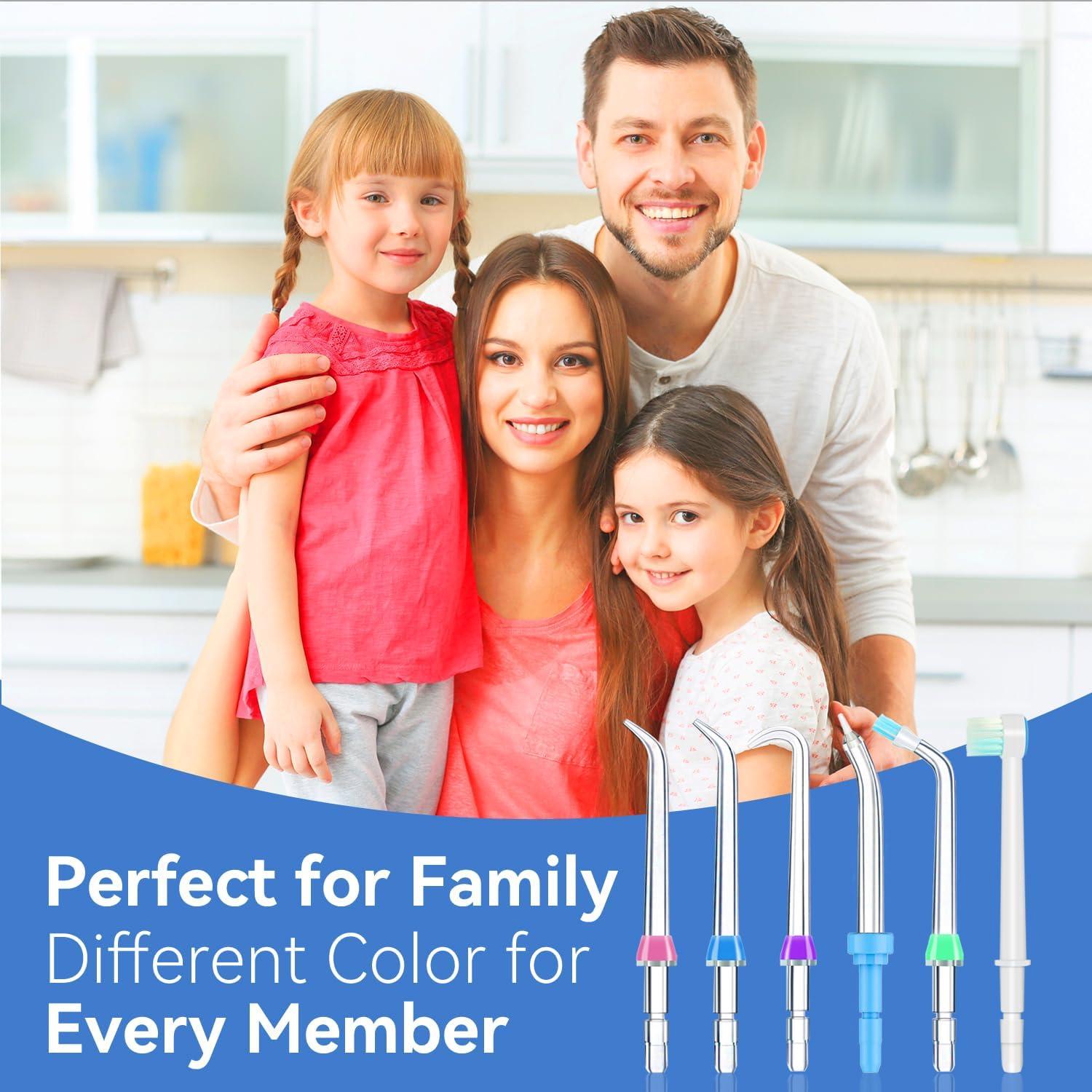 Consejos de Reemplazo Waterpik - 6 Piezas para Irrigador Oral