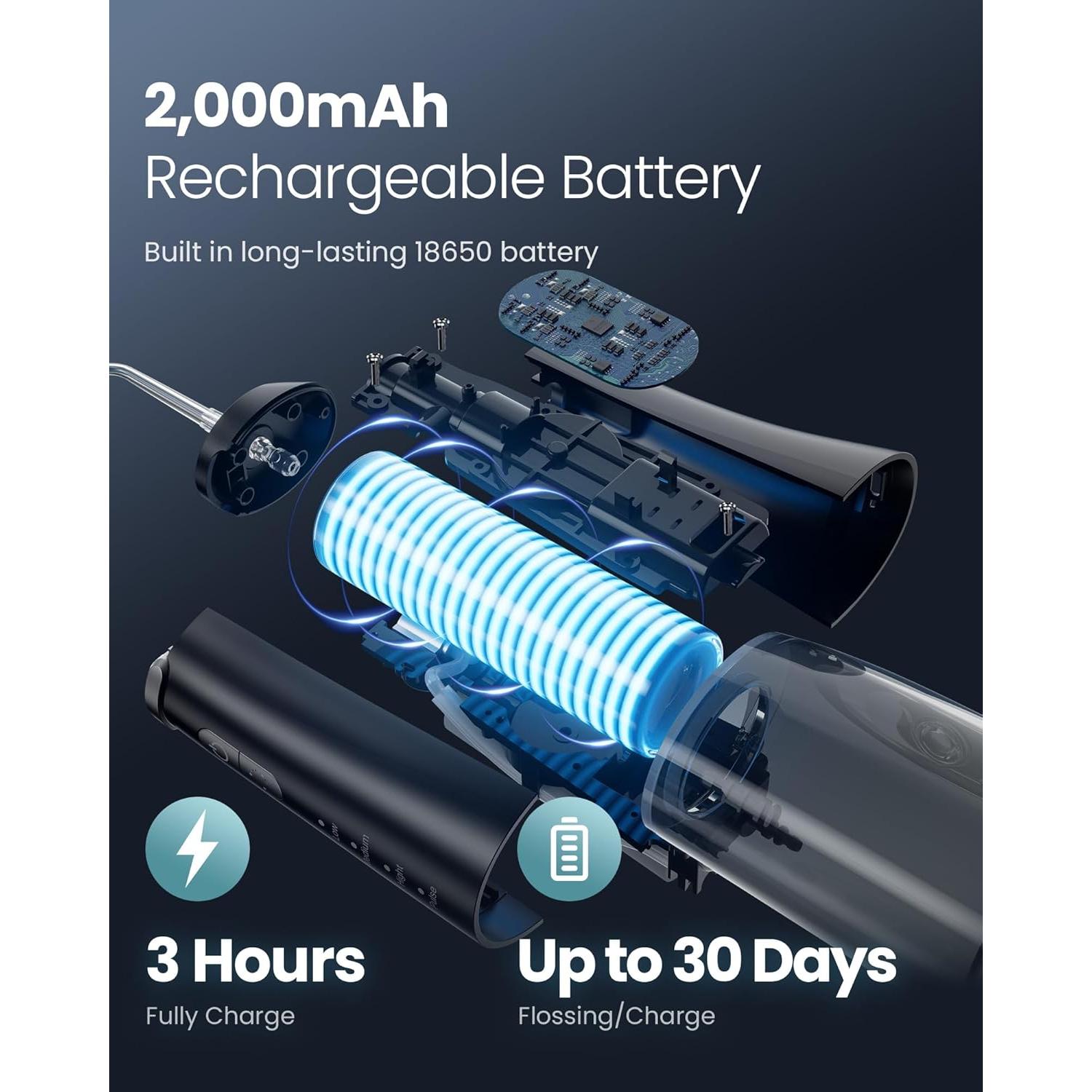 Irrigador Dental de Agua Onlyone FC5090 Rosa 300ml Portátil