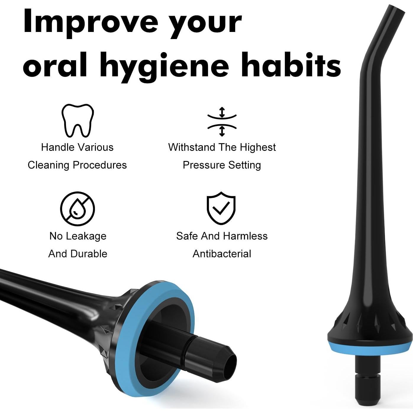 Puntas de Reemplazo para Irrigador Dental Cordro - 3 Piezas