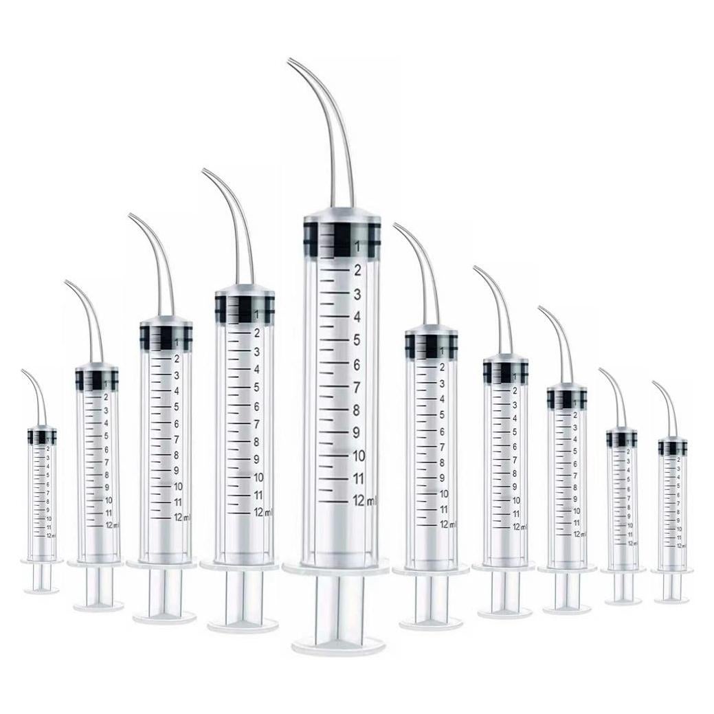 Paquete de 10 Jeringas Dentales Desechables 12ml YAMHOHO