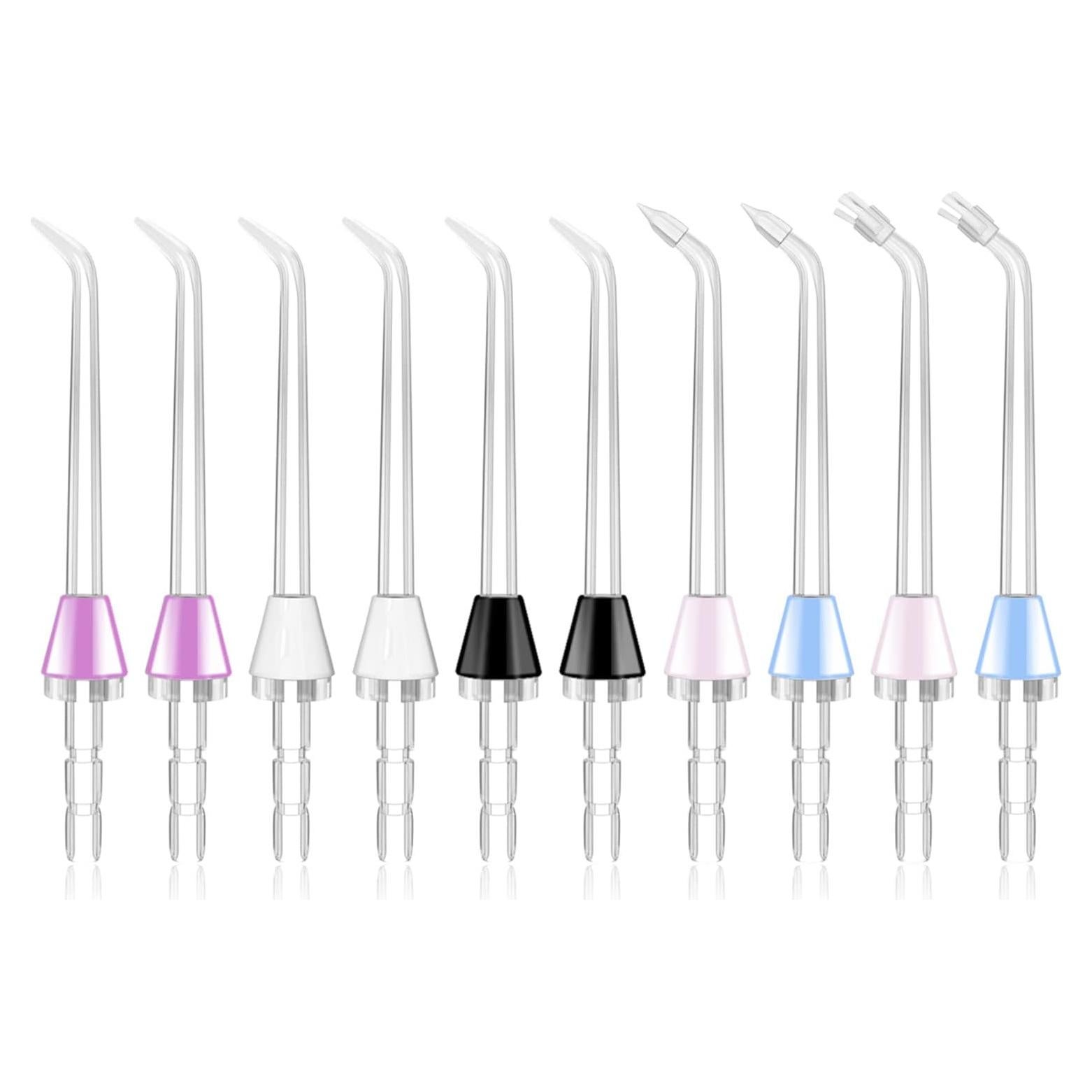 Juego de 10 Puntas de Repuesto MySmile para Irrigador Oral