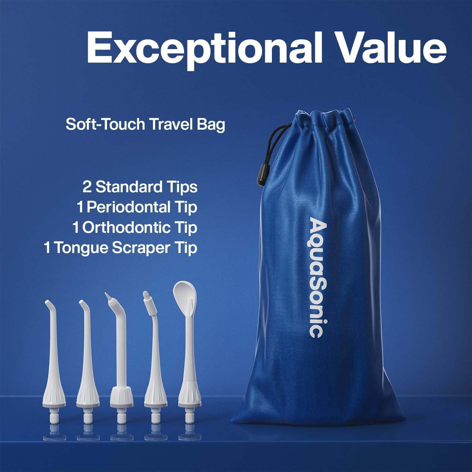 Irrigador de Agua AquaSonic ASFLOSBLU Recargable Inalámbrico