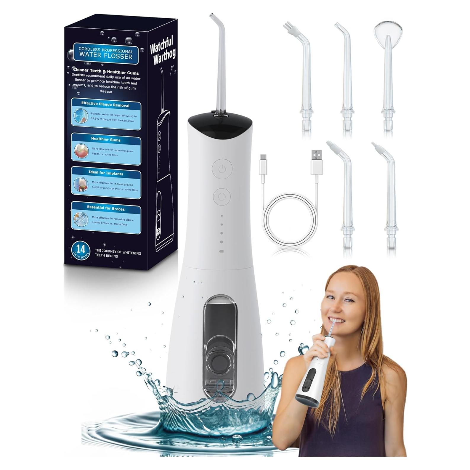 Flossador Dental de Agua Recargable Watchful Warthog 120 PSI