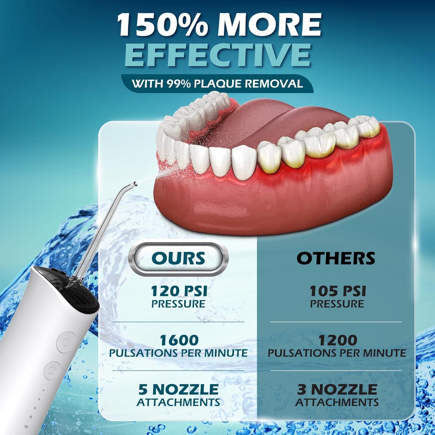 Flossador Dental de Agua Recargable Watchful Warthog 120 PSI