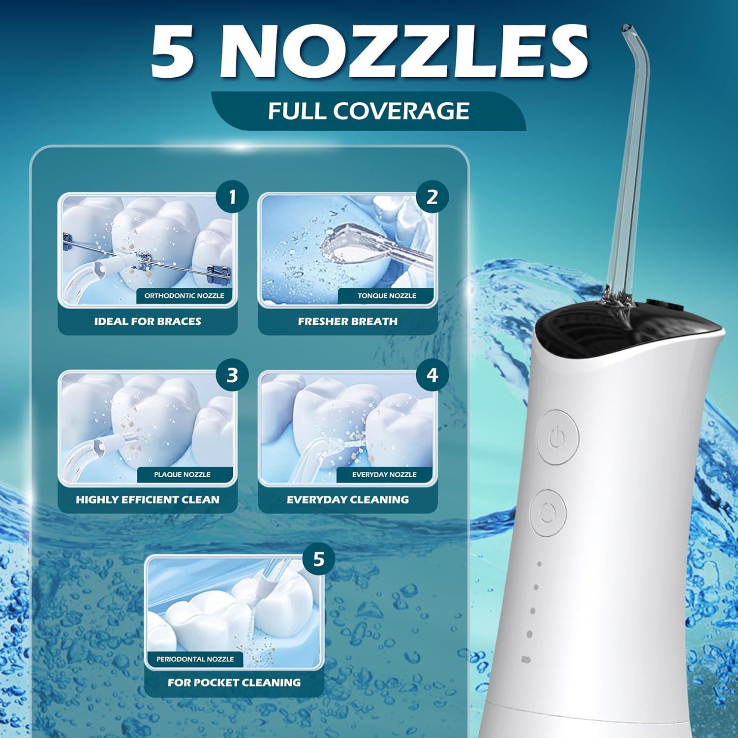 Flossador Dental de Agua Recargable Watchful Warthog 120 PSI