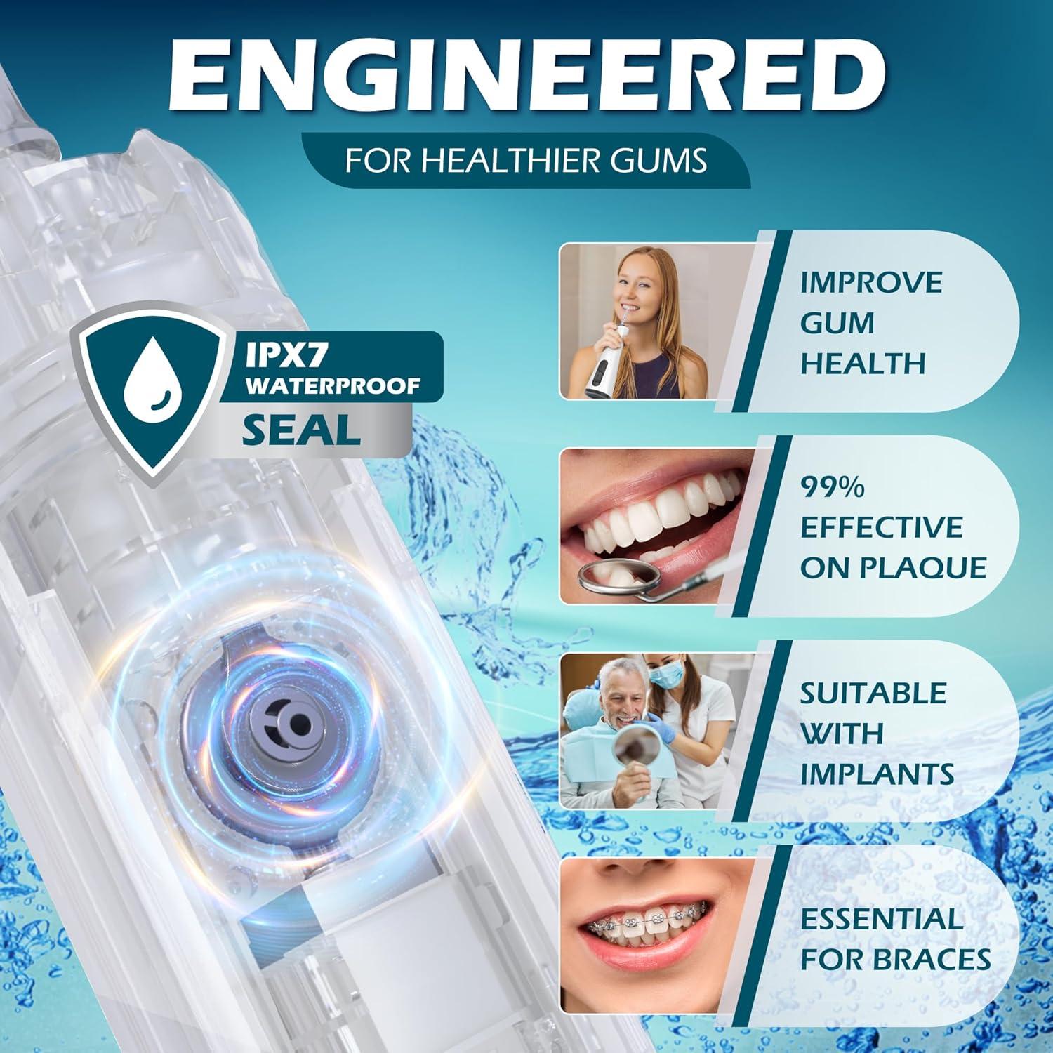Flossador Dental de Agua Recargable Watchful Warthog 120 PSI