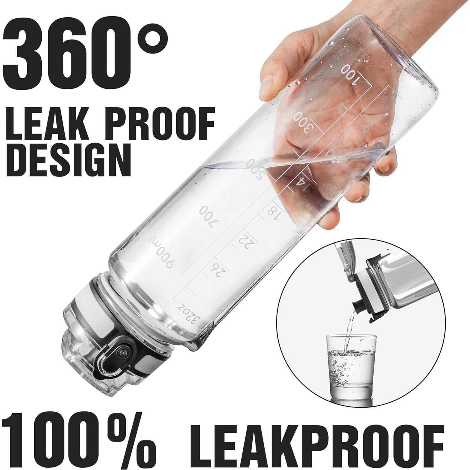 Botella de Agua Oldley 0.91L Deportiva BPA Free Clara