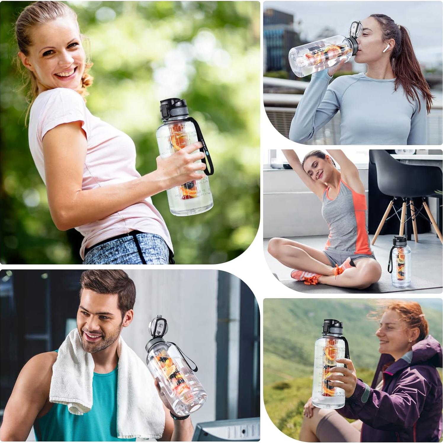 Botella Infusora UTEBIT 2L a Prueba de Fugas para Gimnasio