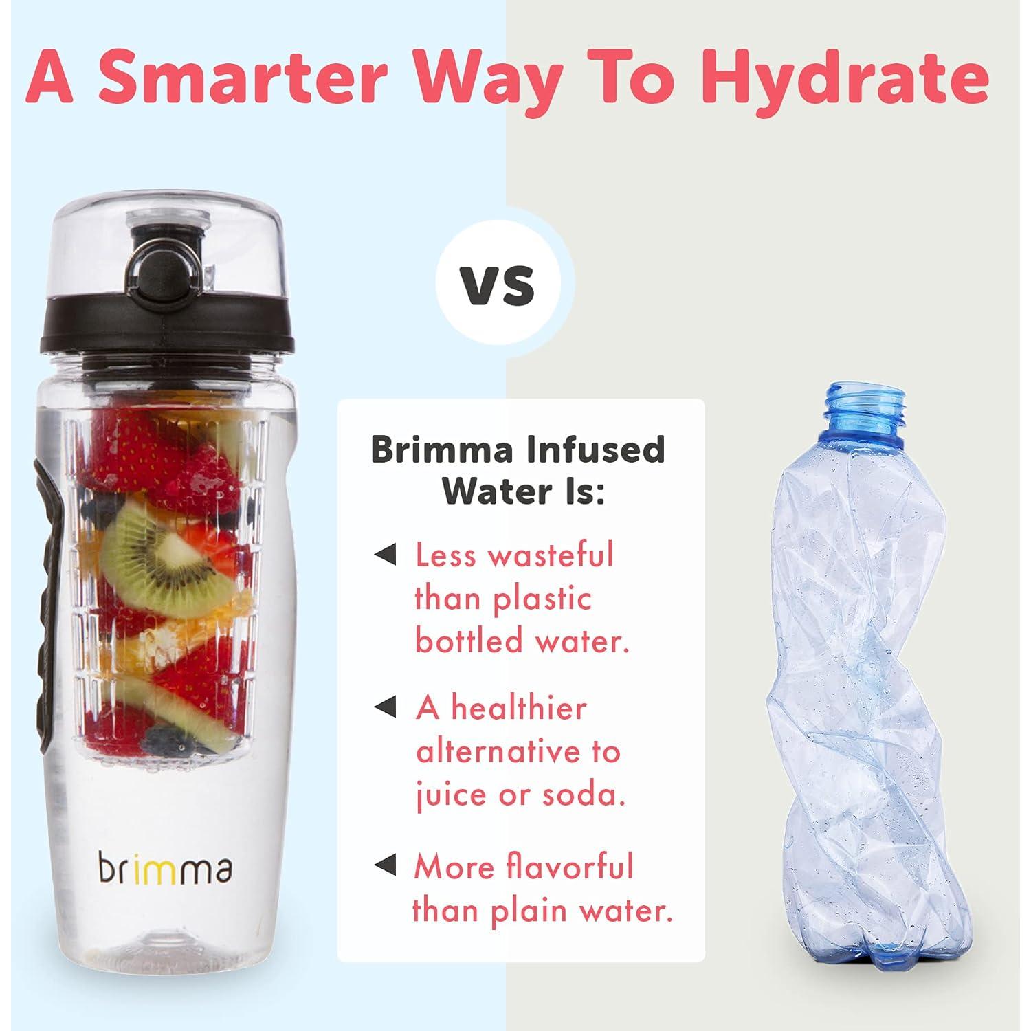 Botella de Agua Infusora de Frutas Brimma 0.91L a Prueba de Fugas