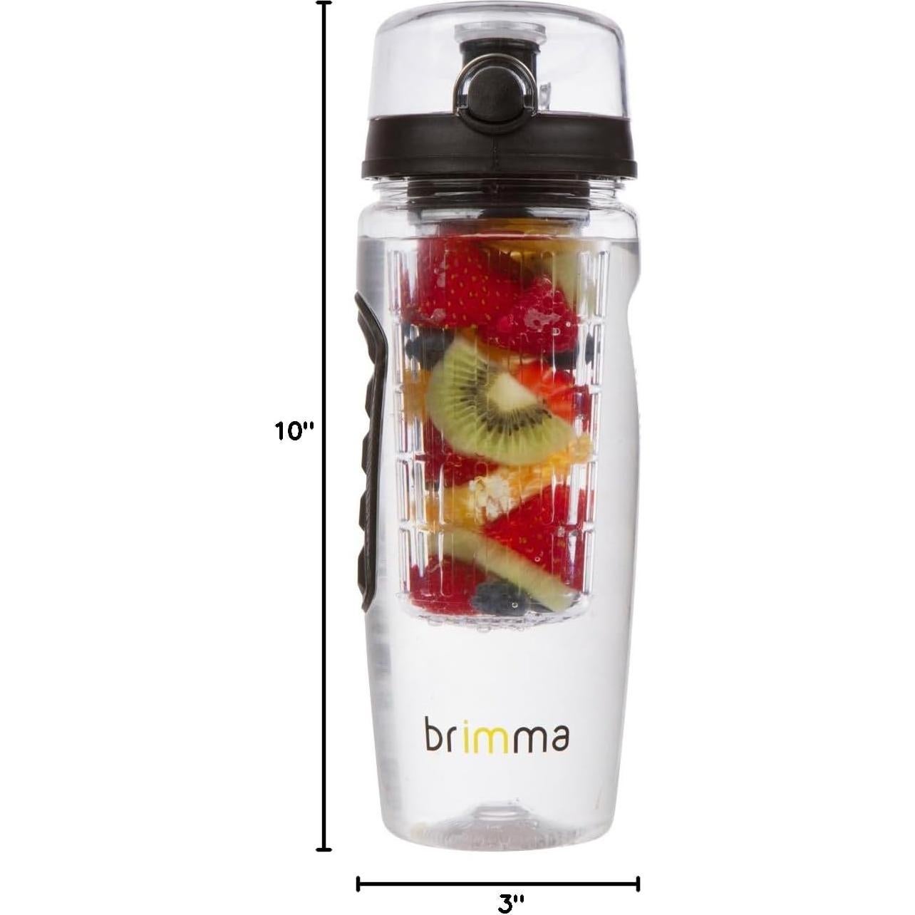Botella de Agua Infusora de Frutas Brimma 0.91L a Prueba de Fugas