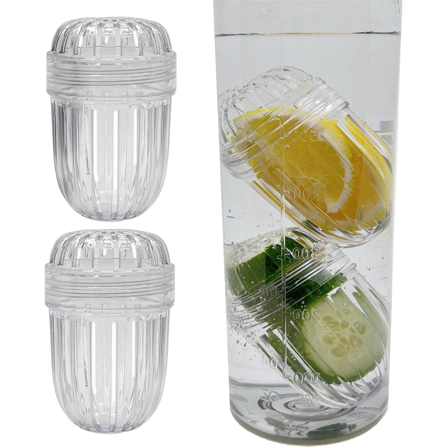 Infusores de Frutas Della Stella para Botellas Boca Ancha - 2 Piezas