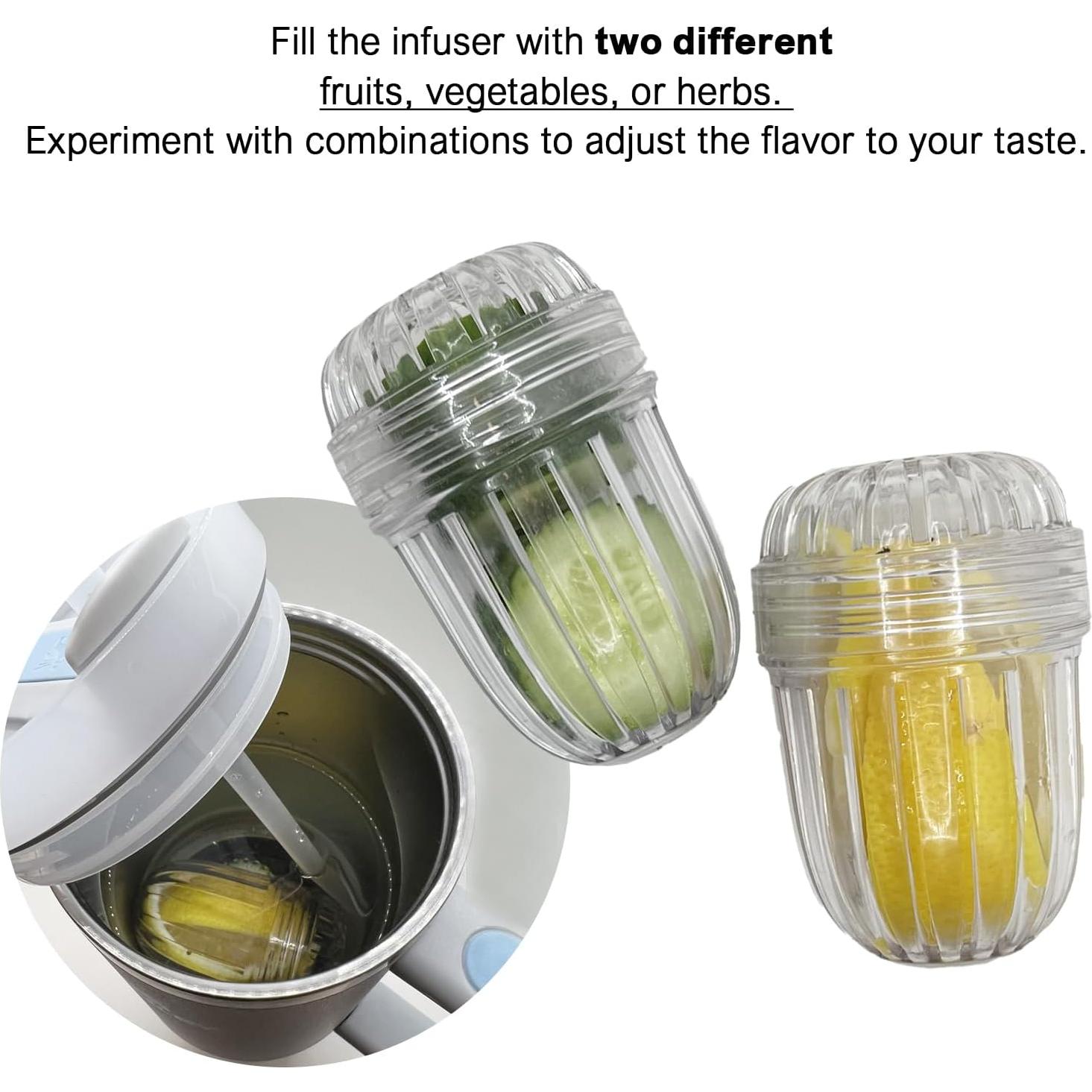 Infusores de Frutas KMEERISE 2PCS para Botellas de Boca Ancha