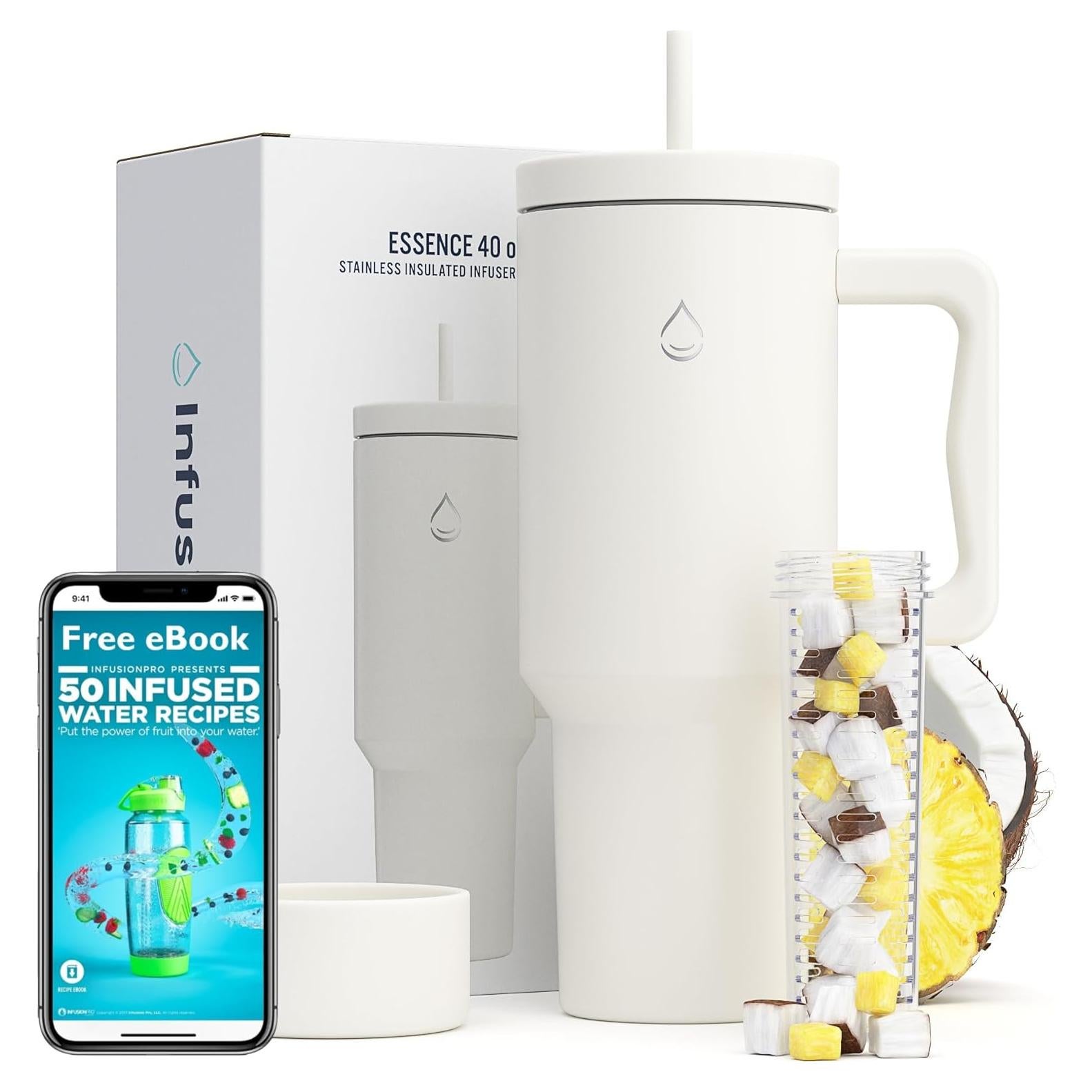 Vaso Infusor de Frutas Infusor Pro 1.18L Acero Inoxidable