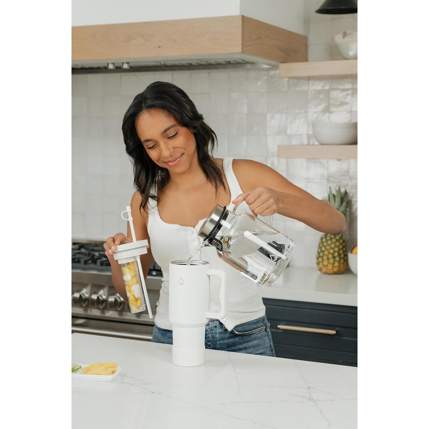 Vaso Infusor de Frutas Infusor Pro 1.18L Acero Inoxidable