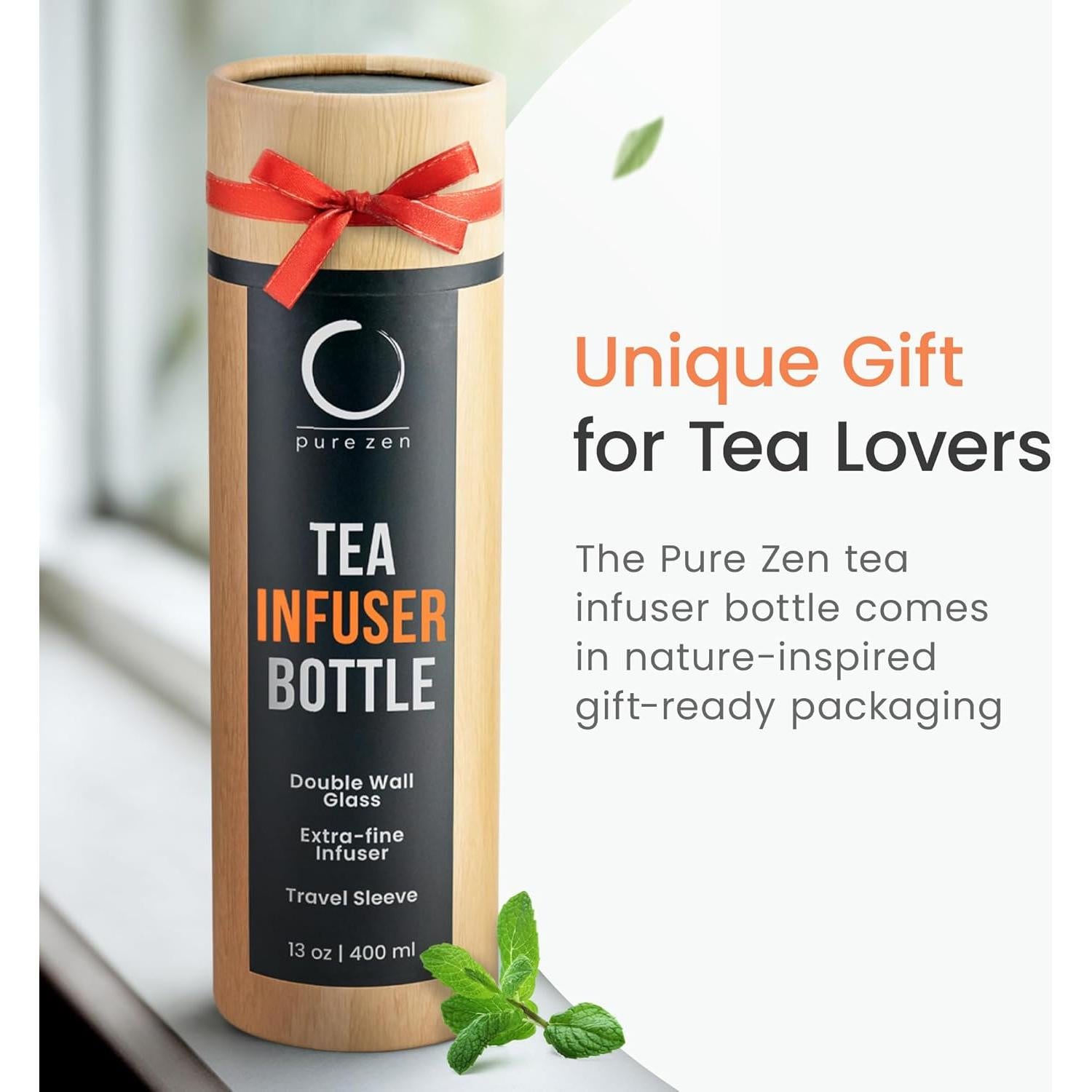 Taza de Té Pure Zen 400 ml con Infusor de Acero Inoxidable