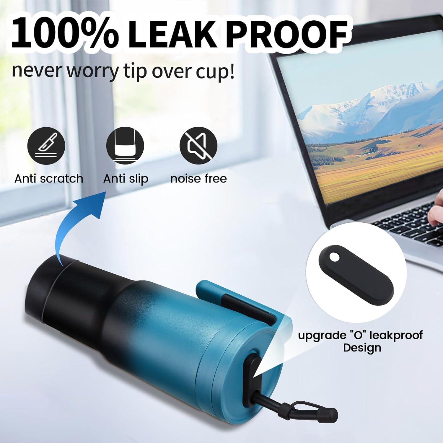 Botella de Agua Infusora VICKNIY 40oz Acero Inoxidable Aislada