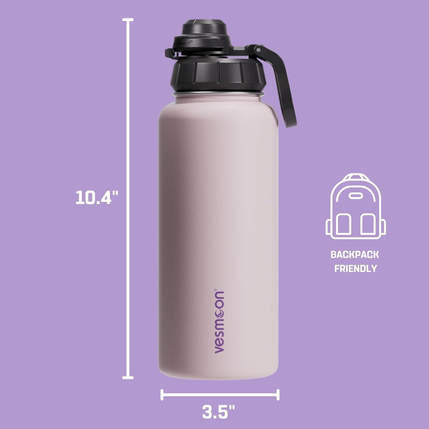 Botella Infusora de Té Vesmoon 0.95L Acero Inoxidable Lila